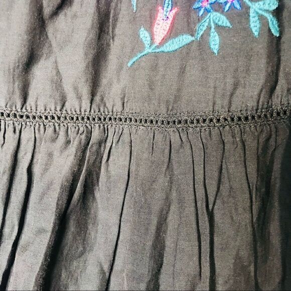 Free People Black Floral Embroidered Dress NWT! - Picture 14 of 15
